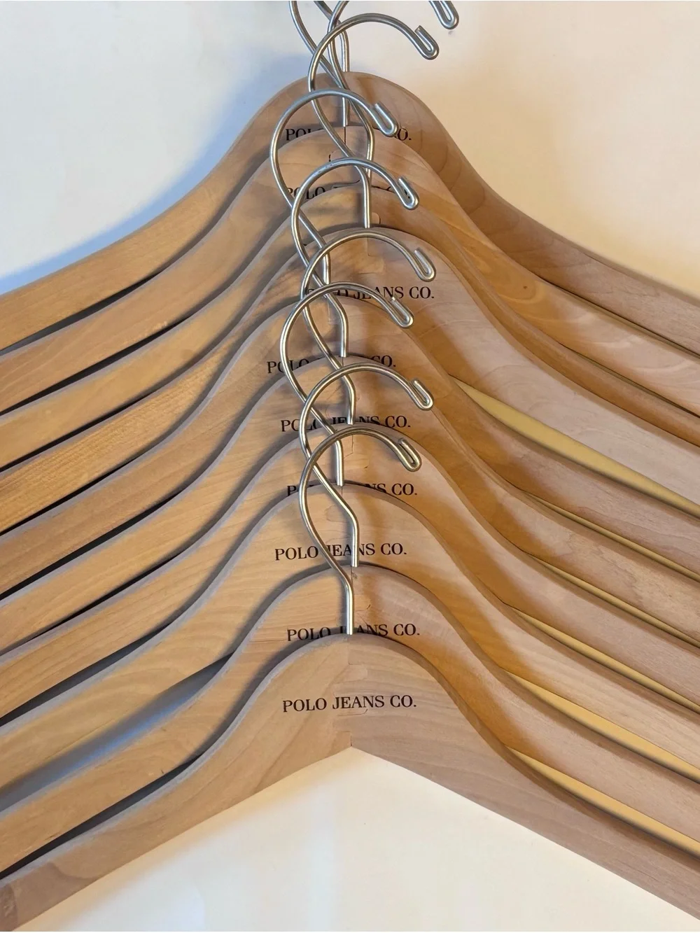 Wooden Shirt Hangers Set of 10